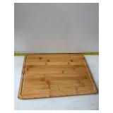 Wooden butcher block cutting board