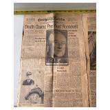 Great Lakes Bulletin 1945 death of Pres. Roosevelt