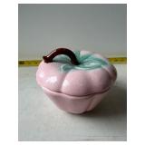 strawberry-shaped candy dish or jar
