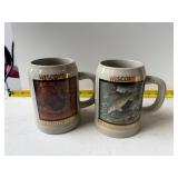 Budweiser 'Wisconsin Wildlife' series beer steins