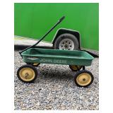Metal rustic John Deere wagon