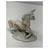 Porcelain unicorn figurine