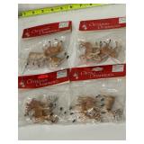 Reindeer Christmas ornaments group