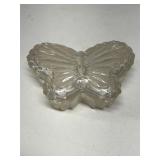 Lead crystal butterfly trinket box