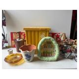 Vintage decorative items and no parking signs