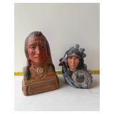 Indian head sculpture