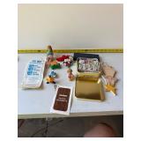 Vintage toys stamps and tin