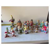 Vintage clown figureines