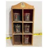 'Highlander' shot glasses Scottish set