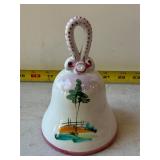 vintage hand-painted Italian ceramic bell