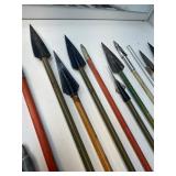Large group of arrows and arrowheads