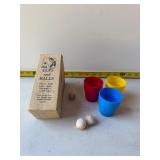 Vintage cups and ballï¿½s