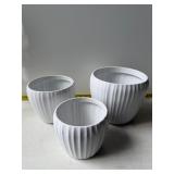 Corningware white ceramic bowls