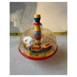 vintage Bolz panorama spinning top toy