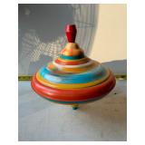 vintage Ohio Art tin toy spinning top