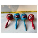 hand-painted Mexican maracas,