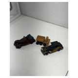 Vintage wooden toy vehicles