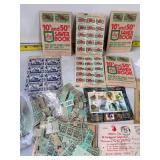 Large group of stamps, saver books & misc