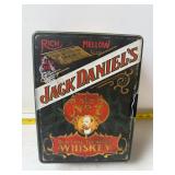 Jack Daniels metal tin poker set w playing cards