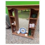 Mirrored shelf and all contents
