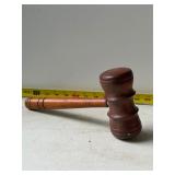 vintage wooden gavel