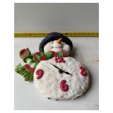 Snowman clock