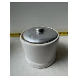 White ceramic canister