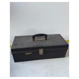 Group of 8 track tapes in hard case