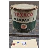 Vintage Texaco Marfak 1 Can (still full)