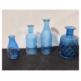 Blue Glass Vases