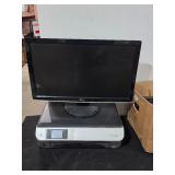 Dell Monitor, HP Printer, & Misc. Electronics