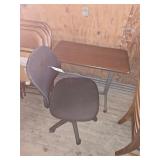 Office Chair & Small Rolling Cart