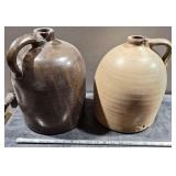 Pair of Crock Jugs approx. 12' height and 9' diam.