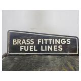 Brass Fittings & Fuel Lines Sign