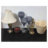 Brass Lamps, Candle Holders