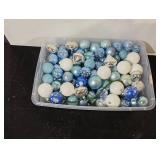 Blue, White, & Silver Christmas Ornaments