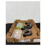 Xbox games along with 2 steering wheel controls