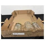 x3 Ball mason jars, X1 with glass lid
