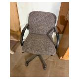 fabric rolling office chair