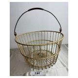 Vintage Wire Egg Basket