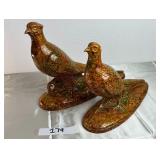 Holland Pair Ceramic Pheasant 1970ï¿½s