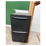2 drawer black filing Cabniet