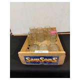 x8 misc kerr jars with Samsons cardboard box