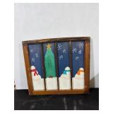 Homemade Snowman Painting