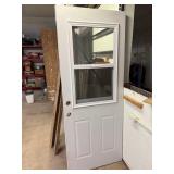 white Glass Door