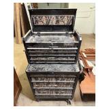 Pro Works tool box set on wheels with keys