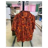 Red and Orange Wakiki Hawiann Shirt