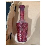 Vintage Red and Gold 1974 Jim Beam Choice Decanter