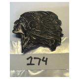 Bergamot Brass Works Native American Belt Buckle