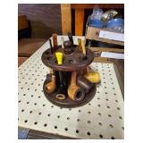 Antique Pipes & Stand/Holder